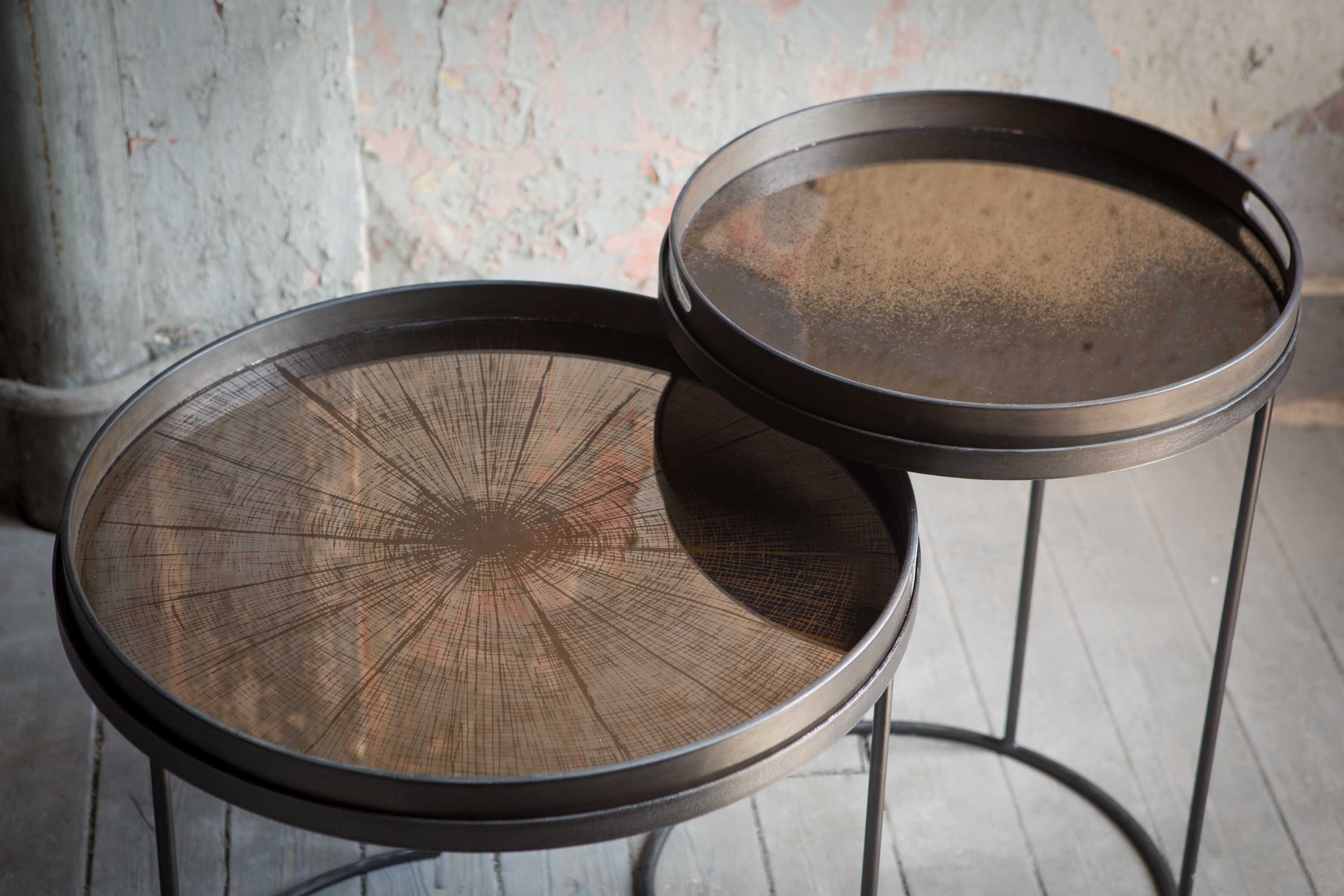 Bronze Mirror Tray - Round / Small - Image 3