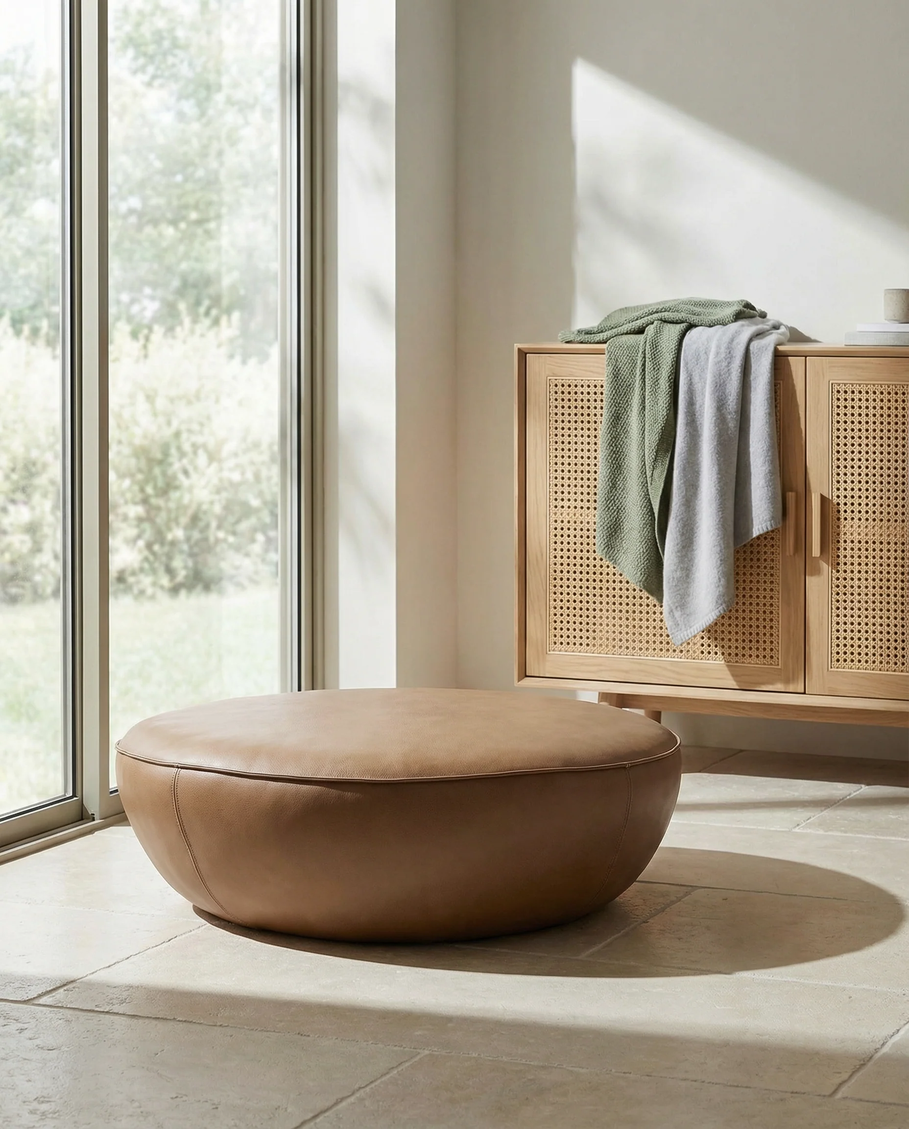 Fable Ottoman | Leather - Image 3