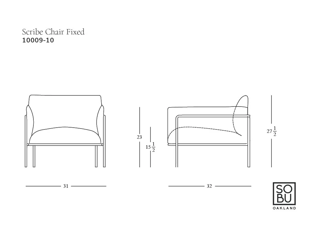 Scribe Lounge Chair | Fabric - Image 6